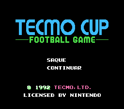 Tecmo Cup - Football Game Title Screen
